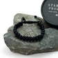 Helix Matte Black Agate Rope Beaded Bracelet