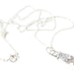 Sterling silver cross my fingers diamond necklace
