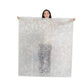 Magnolia Blossom Gradient Square Wrap - Mint Grey