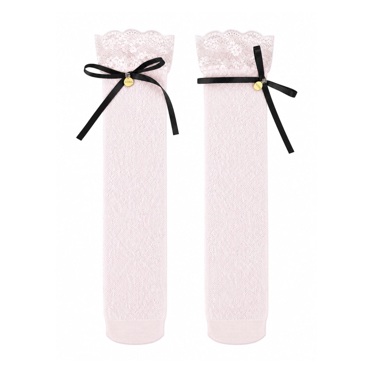 Blush Noir Lace Charm Socks