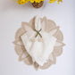 Beige Flower Linen Placemat