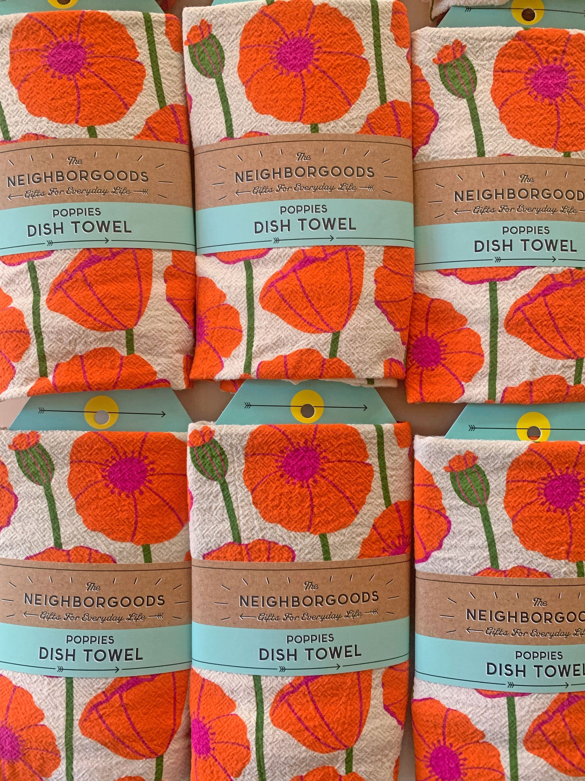 Poppies Dish Towel