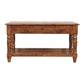 Solid Wood Turned Legs Chestnut Coffee Table