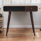 Solid Wood Curved California Walnut Writing Desk