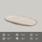 Shallow Organic Oval Platter Small Set of 4