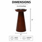 Candle Holder | Natural Finish | Mango Wood | Home Decor