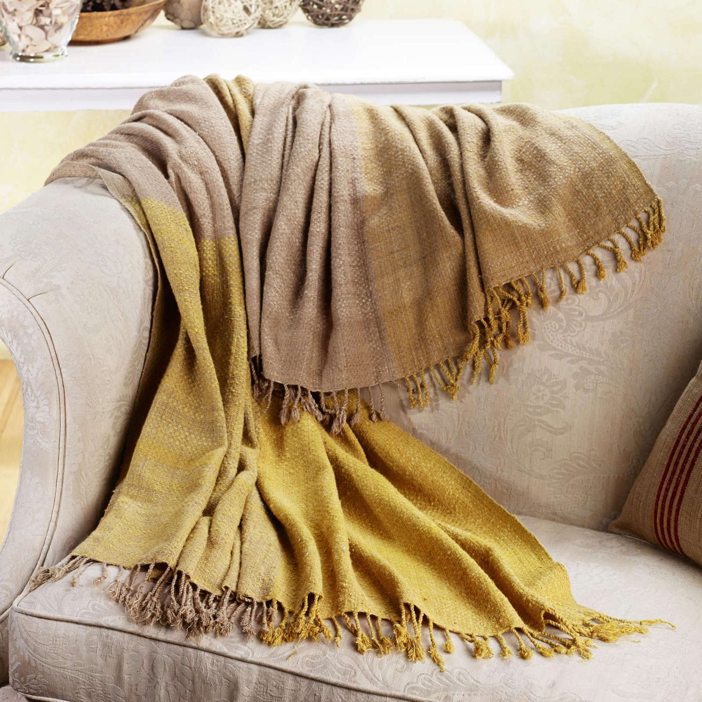 BLOCK Handwoven Cruelty-free Silk Throw – Fair Trade – Artisan Made