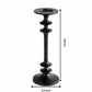 Classic Tall Black Aluminum Candle Holder for Table Decor, 14 Inches