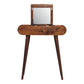 Solid Wood Mini Round Chestnut Fold Vanity
