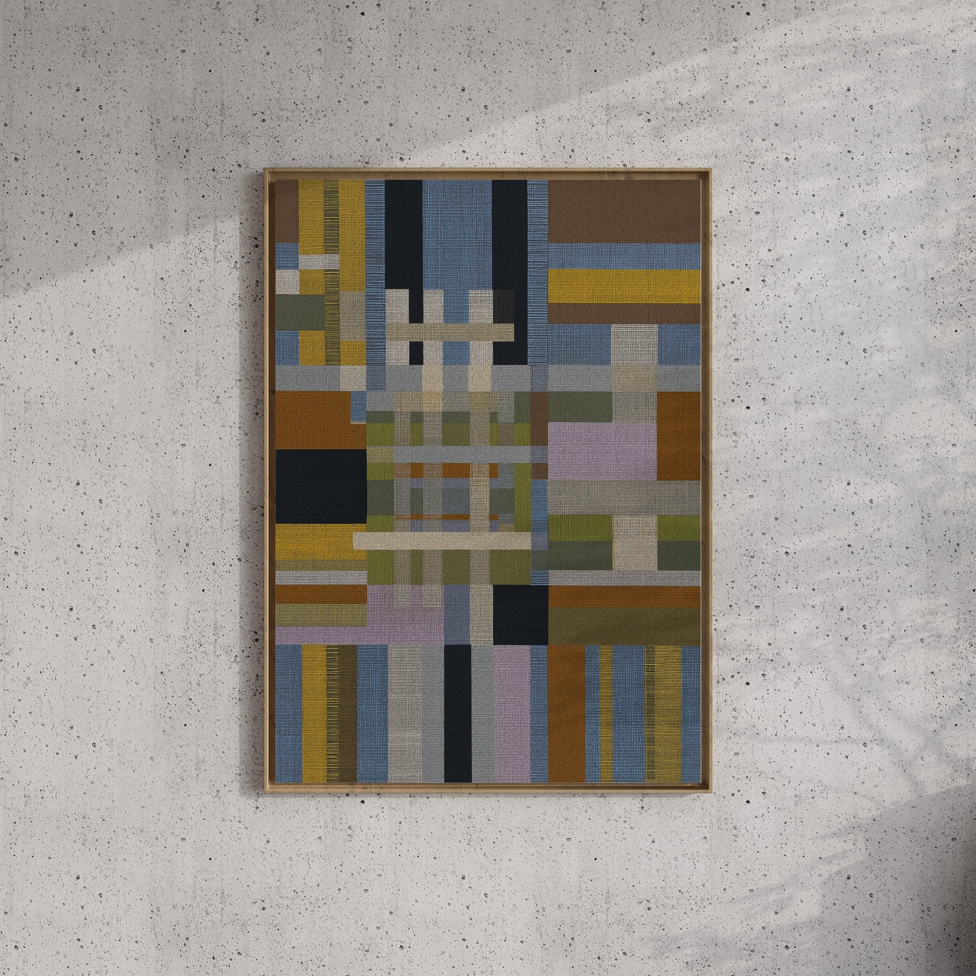Woven Perspectives No. 08 — Geometric Abstract Art Print