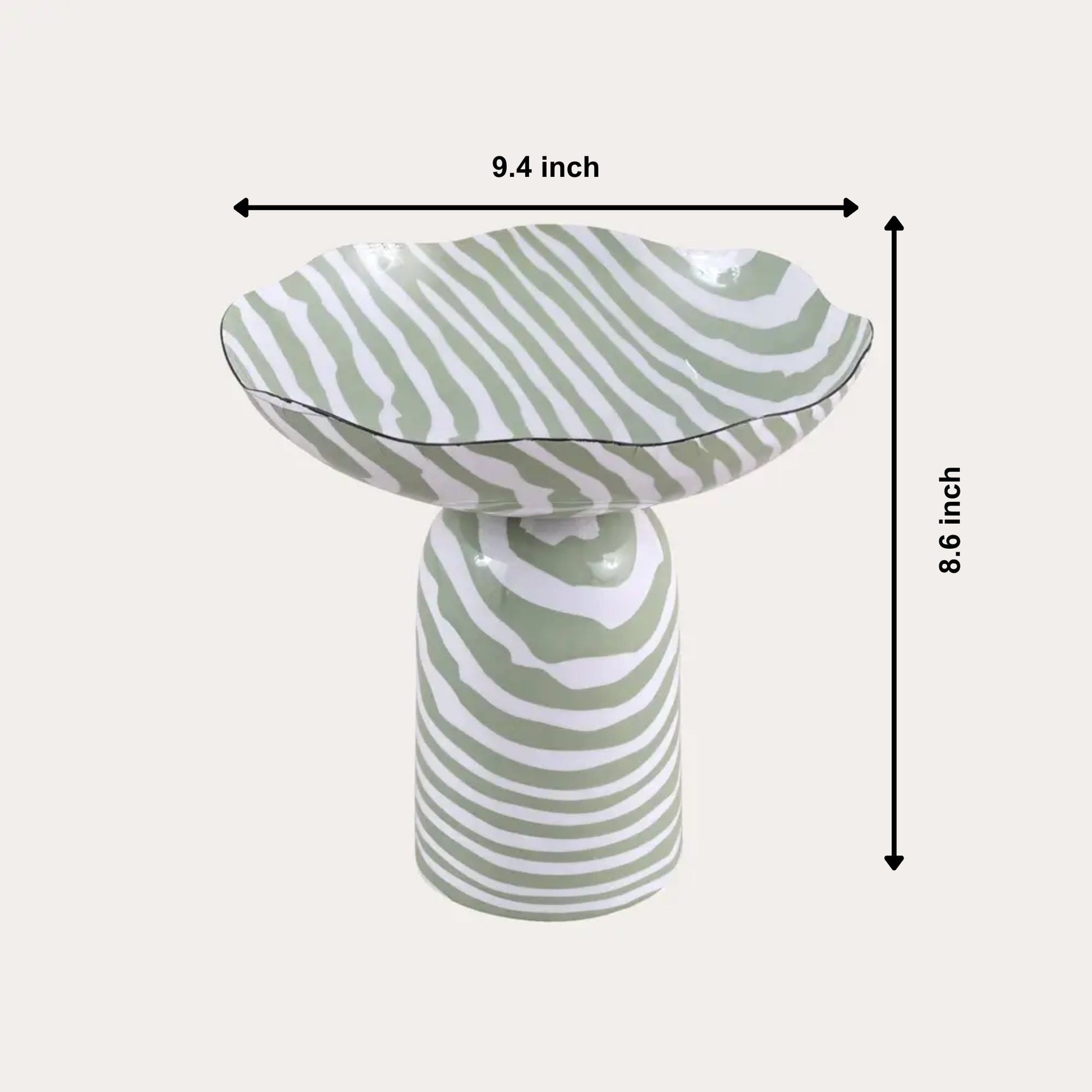 Decorative Striped  Bowl | Sculptural Décor