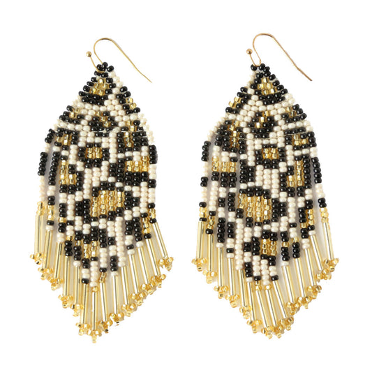 Pearl Leopard Earrings