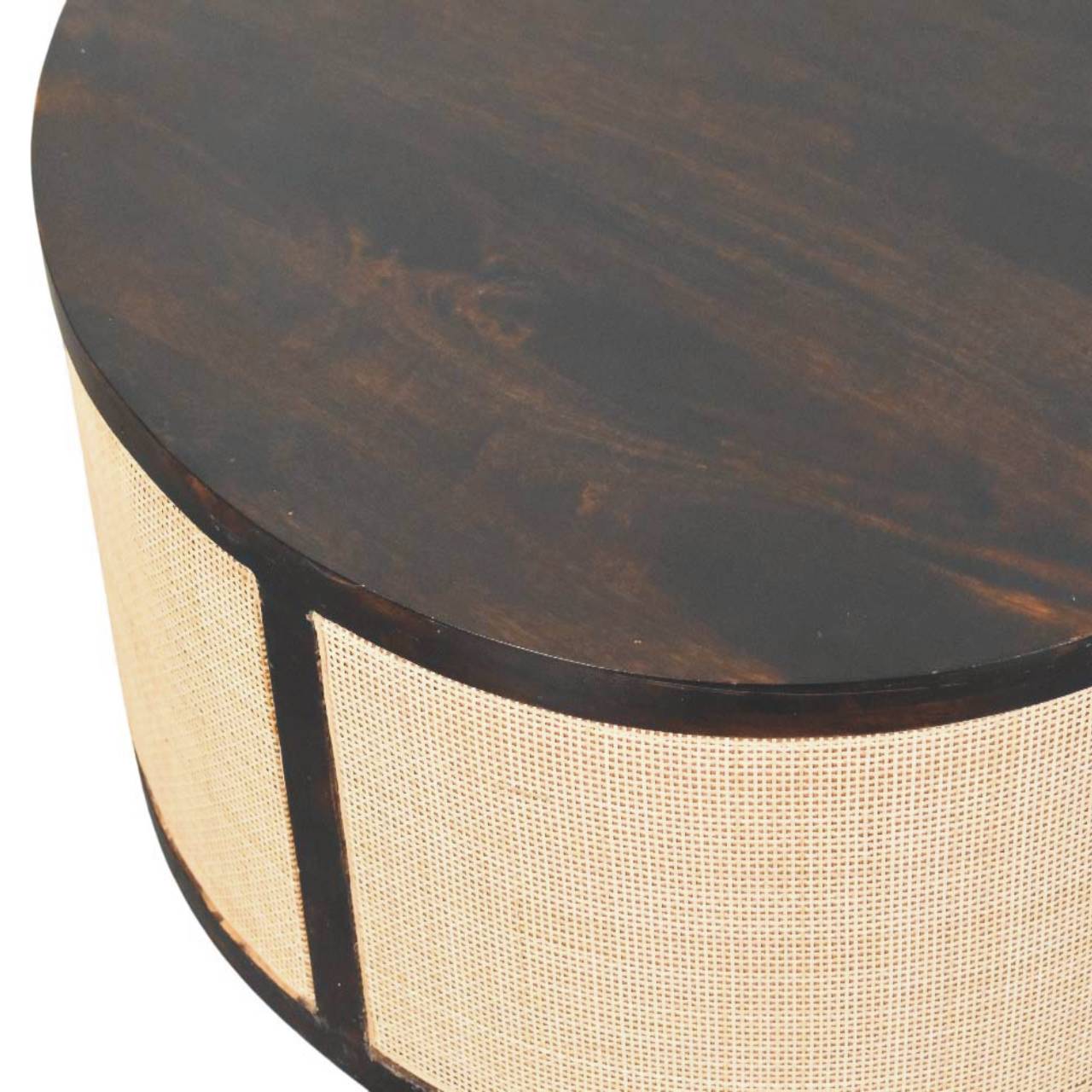 Solid Wood Monaco Round Rattan Centerpiece