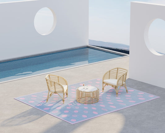 Crazy Dots Pink & Grey