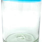 Aqua Rim Tumbler Glasses - Set of 6
