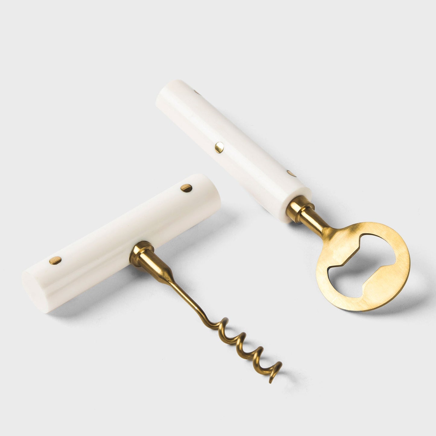 Pinstripe Inlay Bar Accessories Gift Set, Wooden Box with Corkscrew & Bottle Opener