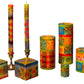 Desert Rose Painted Candles