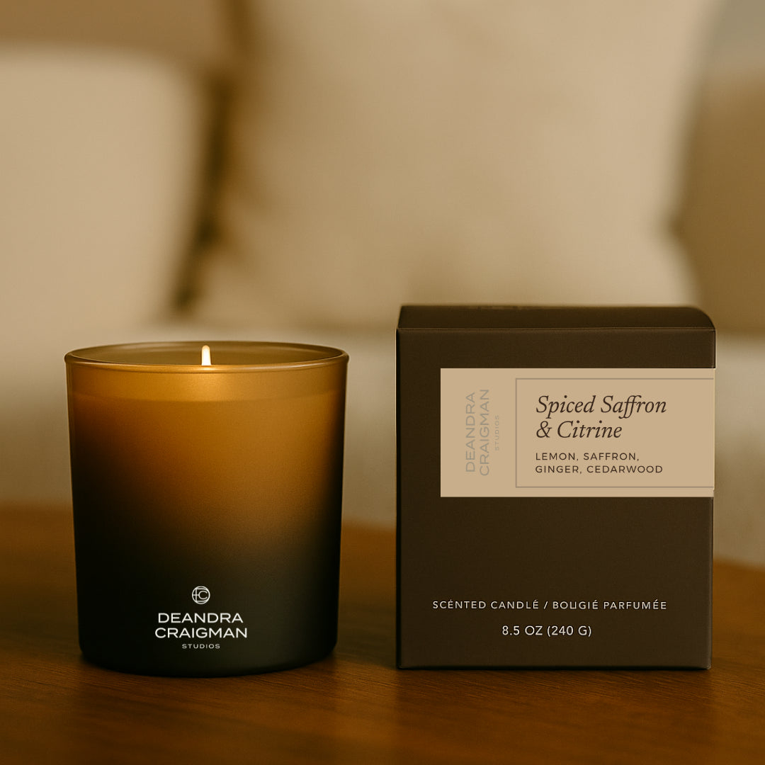 Spiced Saffron & Citrine Candle & Playlist