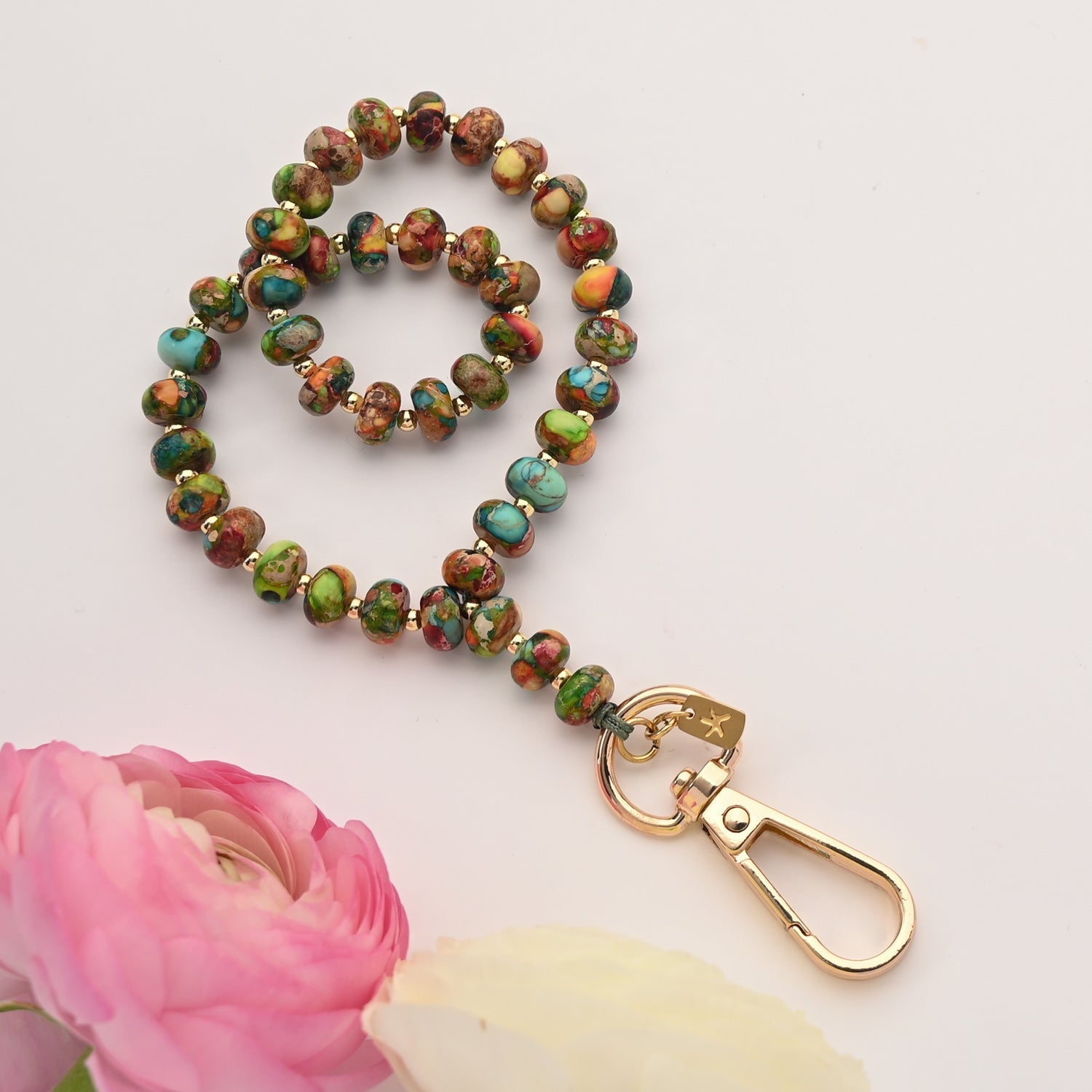 Sedona Emperor Stone Beaded Phone Wrist Strap