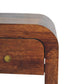 Solid Wood Curved Bedside Table