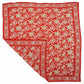 Large 39" Hand Dyed Batik Bandana, 100% Soft Cotton, Fiery Flora