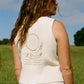 Pez y Luna | Hand-Embroidered Fitted Cotton Vest