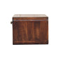 Solid Wood Curved California Walnut Wall-Mounted Bedside Table