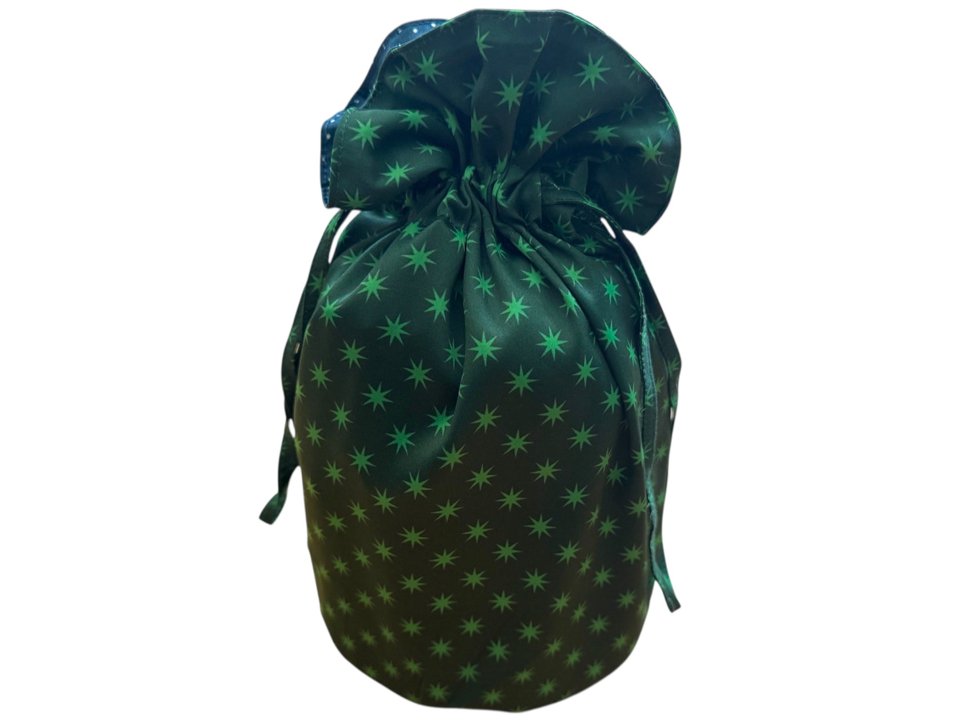 Medium Reusable Fabric Gift Bag | Stars and Snow