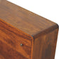 Solid Wood Large Curved Chest