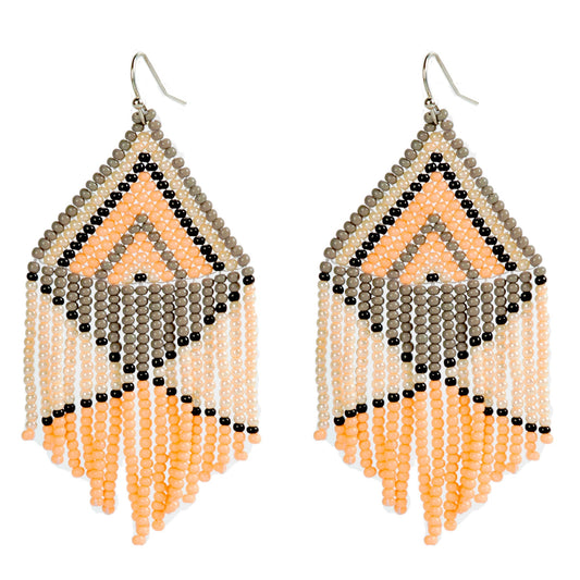 Peach Embera Earrings