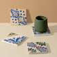 Vintage Patterned Marble Tiles Coasters |  Set of 4
