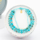 Wear Blue Handwoven Beaded Bracelet in Turquoise
