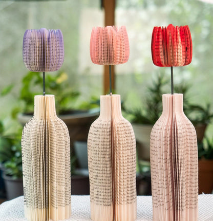 Book Flower Vase