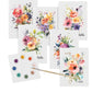 All-in-One Watercolor Art Prints + Postcards: Vibrant Botanicals
