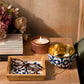 Lattice Blue Trinket Bowl & Tray Gift Box Set