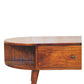 Solid Wood Oval Coffee Table