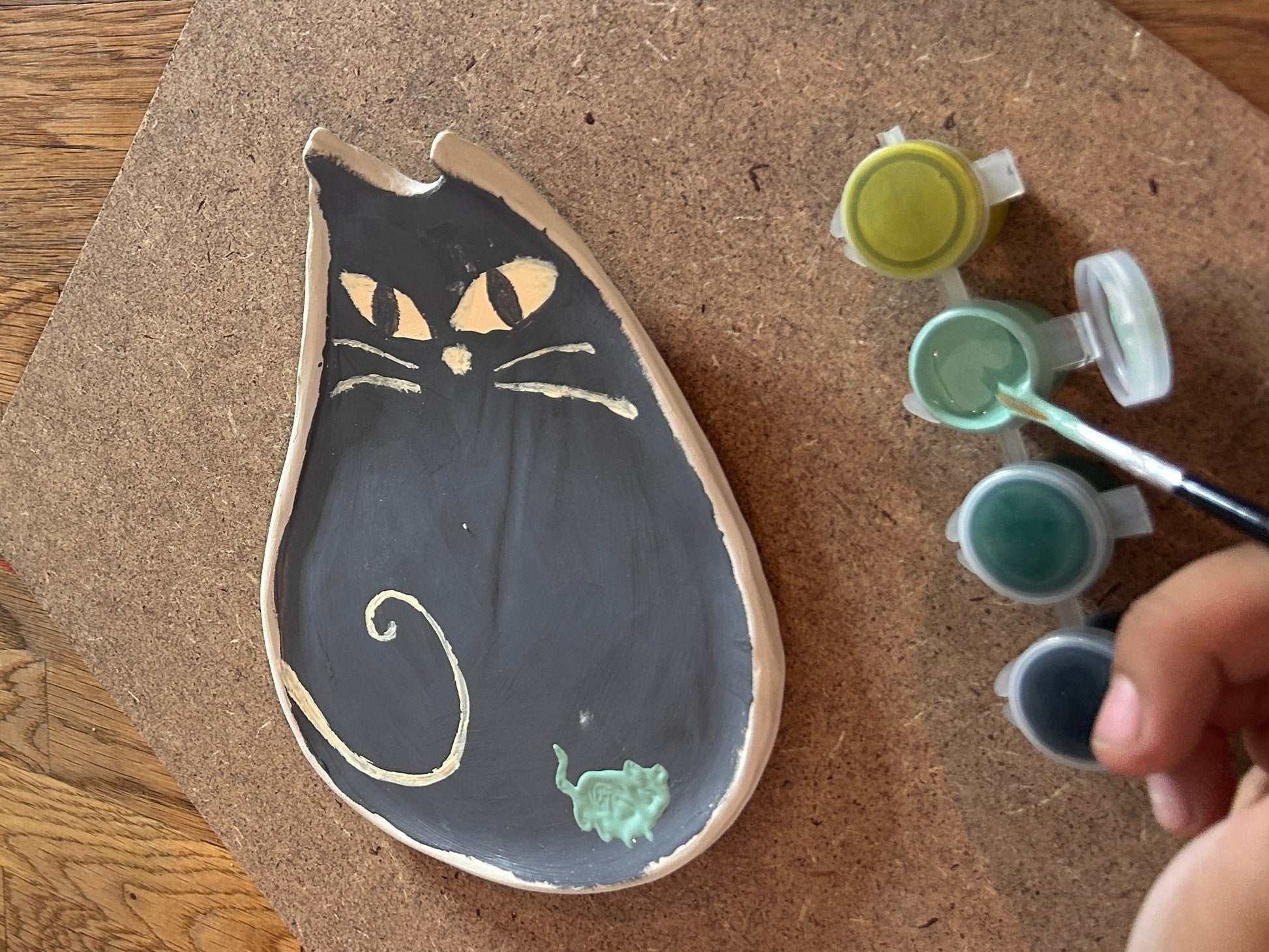 Cat Craft Kit for Kids- Beginner Air Dry Clay