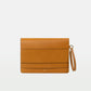 Envelope Clutch in Vegetable tanned calfskin and Suede Leather