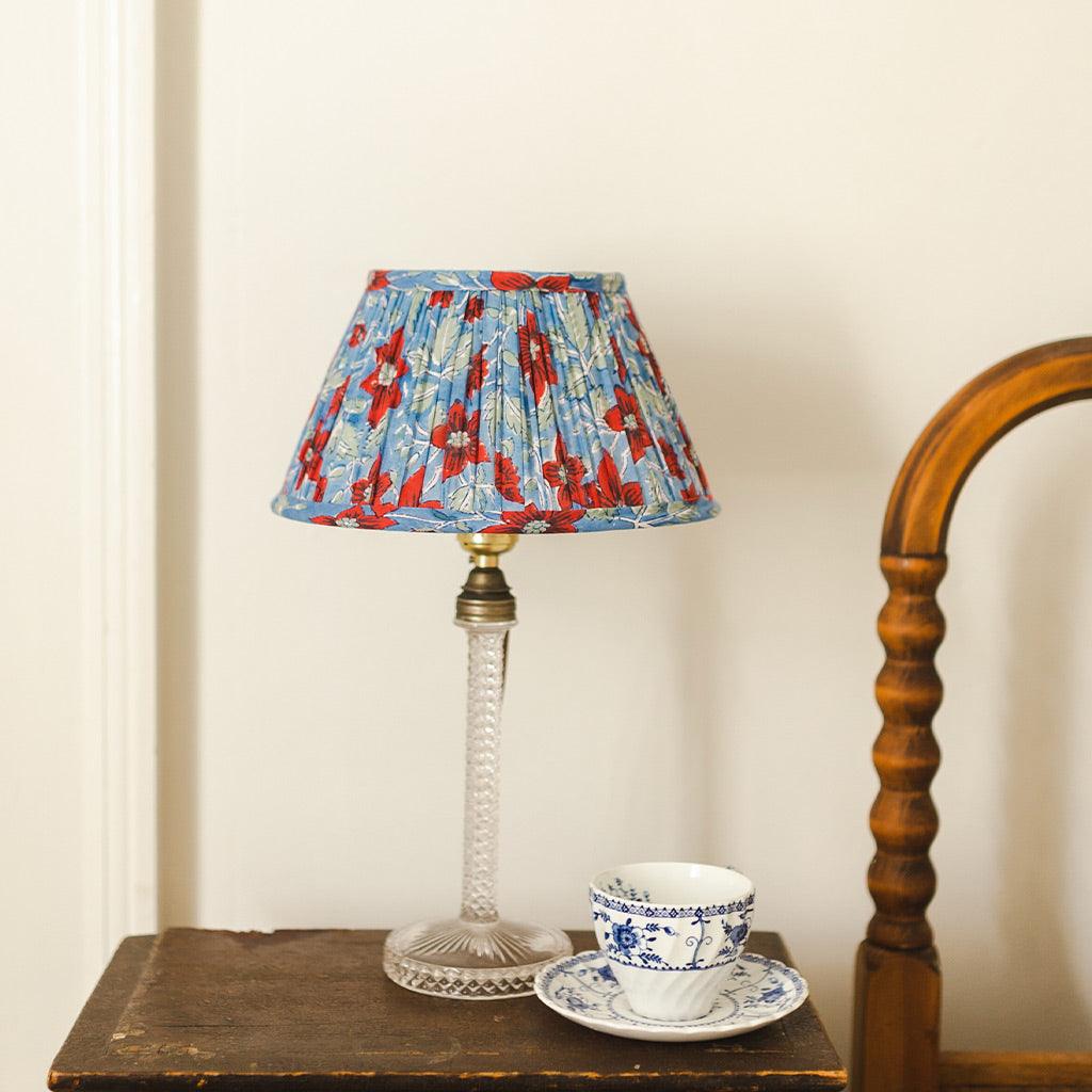 Pleated Lampshade in Geraldine Print