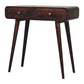 Solid Wood California Walnut Curved Hallway Table