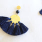 Sol Tassel Earring - Navy