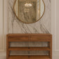 Solid Wood Woven Tier Console