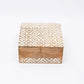 Decorative Nested Boxes Set of 3 | Hand Carved | Mango Wood
