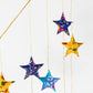 Upcycled Sari Star Valance