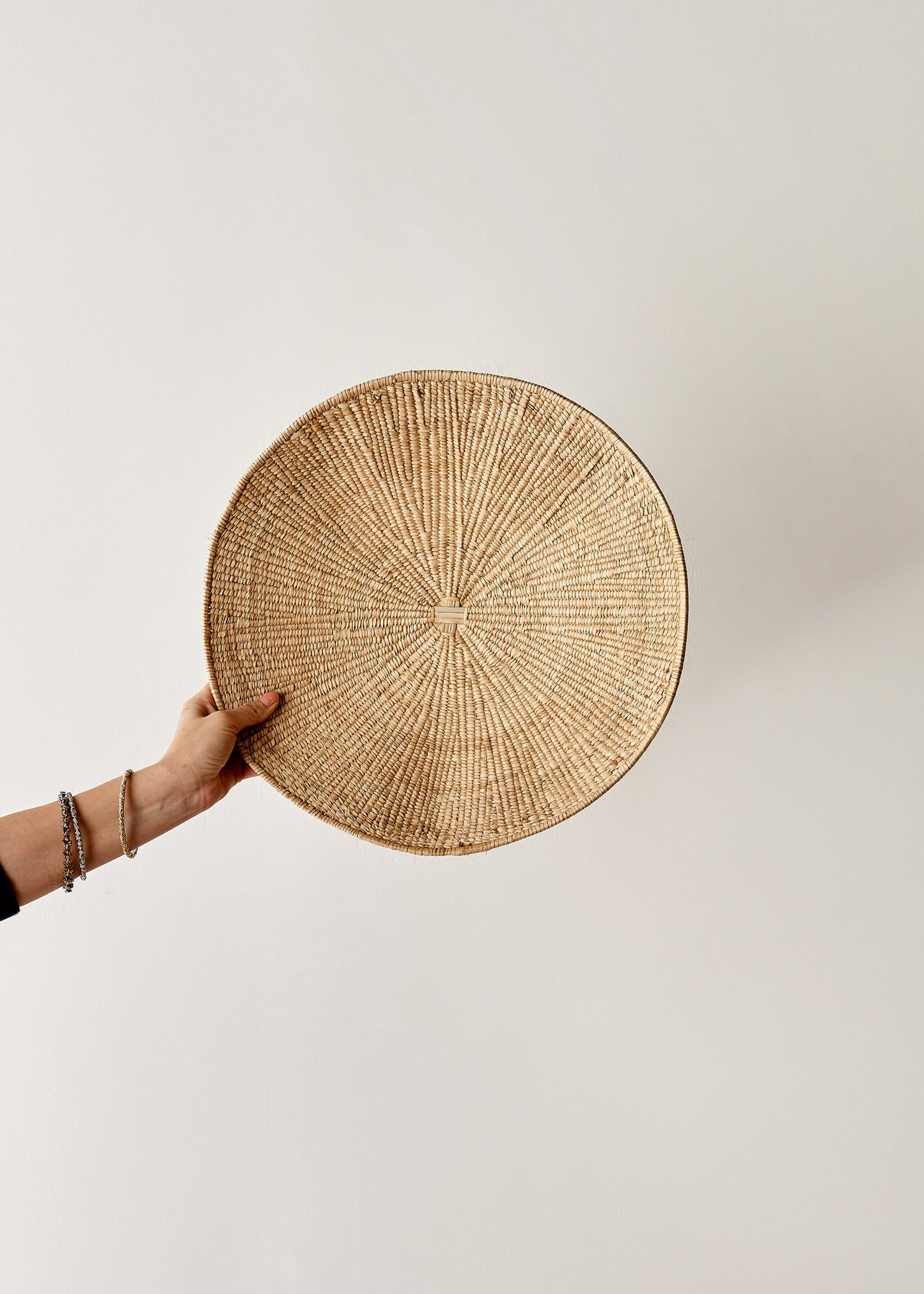 Lily Pad Solid Weave Wall Basket