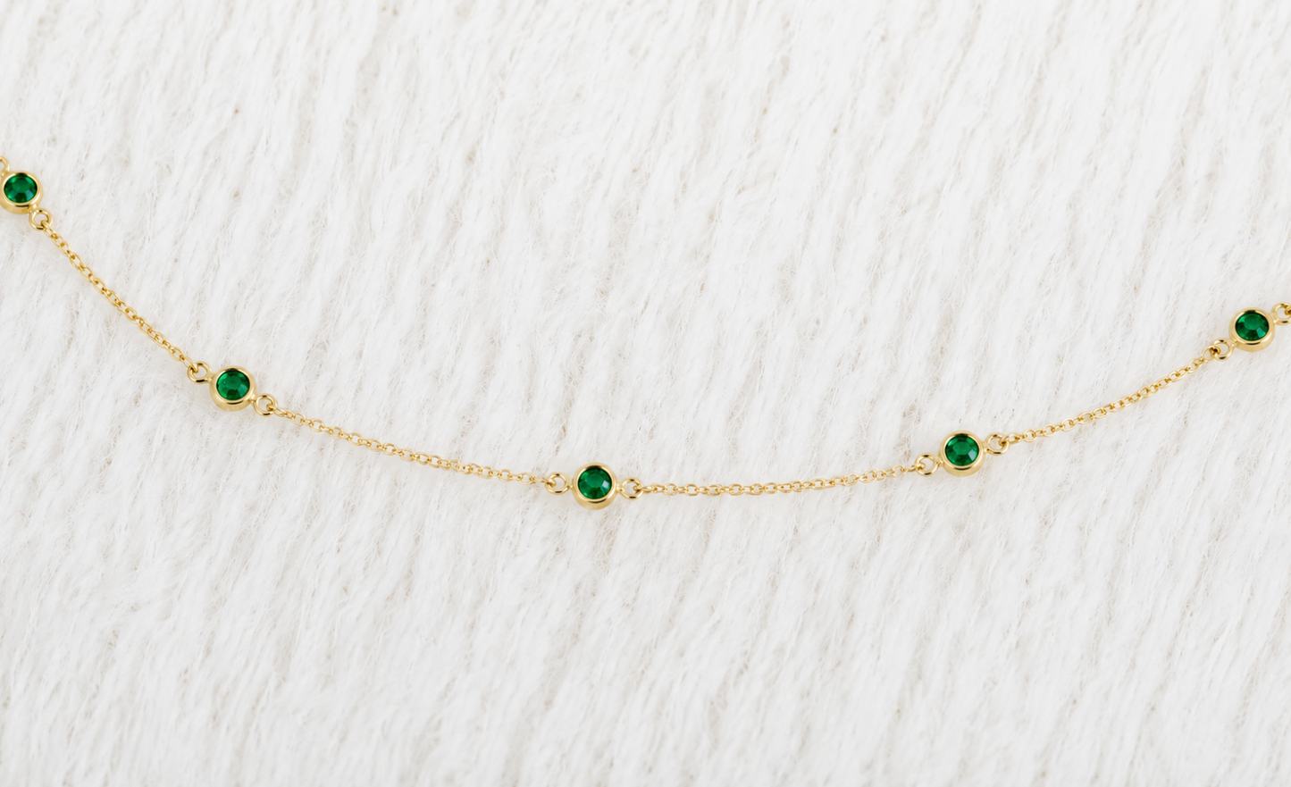 May Birthstone Bracelet — Emerald