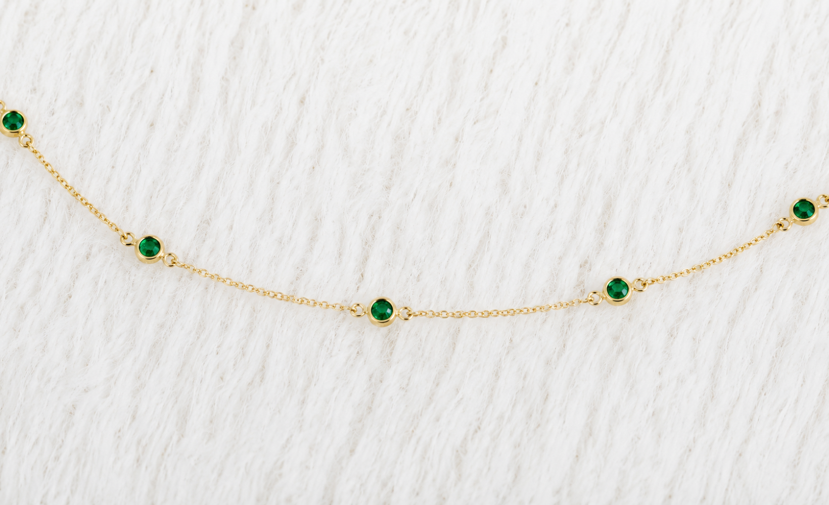 May Birthstone Bracelet — Emerald