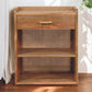 Solid Wood Larissa T-Bar Bedside Table