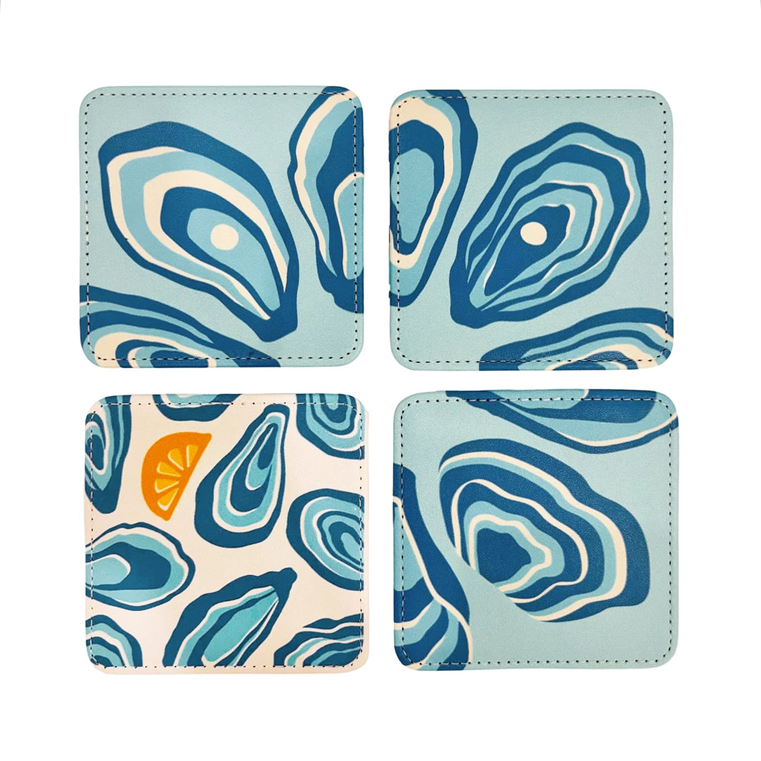 Oyster Twist Coasters, Set of 4