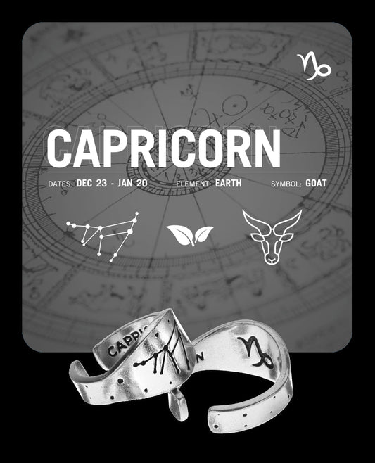 Zodiac Ring - Capricorn - Celestial